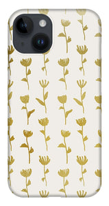 Gold Ink Flower Pattern - Phone Case