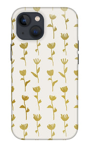 Gold Ink Flower Pattern - Phone Case