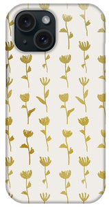 Gold Ink Flower Pattern - Phone Case