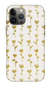 Gold Ink Flower Pattern - Phone Case