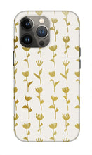 Load image into Gallery viewer, Gold Ink Flower Pattern - Phone Case