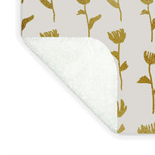 Load image into Gallery viewer, Gold Ink Flower Pattern - Blanket