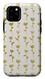 Gold Ink Flower Pattern - Phone Case