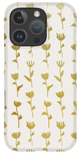 Load image into Gallery viewer, Gold Ink Flower Pattern - Phone Case