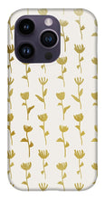 Load image into Gallery viewer, Gold Ink Flower Pattern - Phone Case