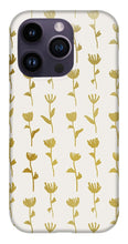 Load image into Gallery viewer, Gold Ink Flower Pattern - Phone Case