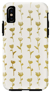 Gold Ink Flower Pattern - Phone Case