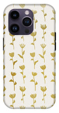 Load image into Gallery viewer, Gold Ink Flower Pattern - Phone Case