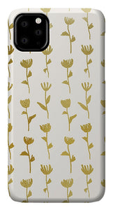 Gold Ink Flower Pattern - Phone Case