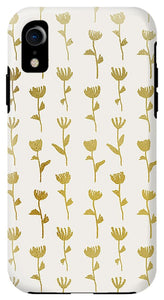 Gold Ink Flower Pattern - Phone Case