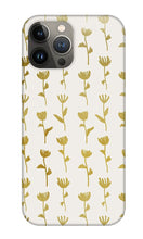 Load image into Gallery viewer, Gold Ink Flower Pattern - Phone Case