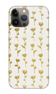 Gold Ink Flower Pattern - Phone Case