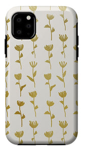 Gold Ink Flower Pattern - Phone Case