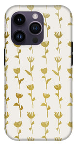 Gold Ink Flower Pattern - Phone Case