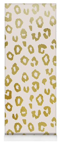 Gold Leopard Print - Yoga Mat