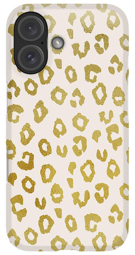 Gold Leopard Print - Phone Case