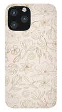 Load image into Gallery viewer, Gold Magnolia Pattern - Phone Case