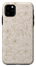 Load image into Gallery viewer, Gold Magnolia Pattern - Phone Case