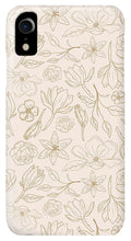 Load image into Gallery viewer, Gold Magnolia Pattern - Phone Case