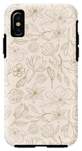 Load image into Gallery viewer, Gold Magnolia Pattern - Phone Case