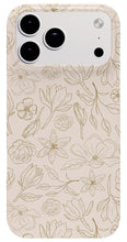 Load image into Gallery viewer, Gold Magnolia Pattern - Phone Case