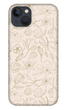 Load image into Gallery viewer, Gold Magnolia Pattern - Phone Case