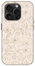 Load image into Gallery viewer, Gold Magnolia Pattern - Phone Case