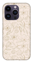 Load image into Gallery viewer, Gold Magnolia Pattern - Phone Case
