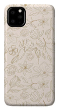 Load image into Gallery viewer, Gold Magnolia Pattern - Phone Case