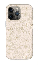 Load image into Gallery viewer, Gold Magnolia Pattern - Phone Case