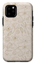 Load image into Gallery viewer, Gold Magnolia Pattern - Phone Case
