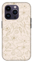 Load image into Gallery viewer, Gold Magnolia Pattern - Phone Case