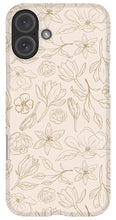 Load image into Gallery viewer, Gold Magnolia Pattern - Phone Case