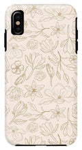 Load image into Gallery viewer, Gold Magnolia Pattern - Phone Case