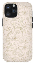 Load image into Gallery viewer, Gold Magnolia Pattern - Phone Case