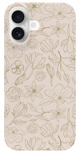 Load image into Gallery viewer, Gold Magnolia Pattern - Phone Case