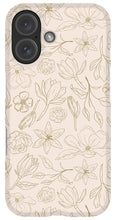 Load image into Gallery viewer, Gold Magnolia Pattern - Phone Case