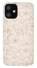 Load image into Gallery viewer, Gold Magnolia Pattern - Phone Case