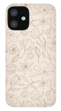 Load image into Gallery viewer, Gold Magnolia Pattern - Phone Case