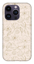 Load image into Gallery viewer, Gold Magnolia Pattern - Phone Case