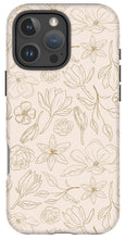 Load image into Gallery viewer, Gold Magnolia Pattern - Phone Case