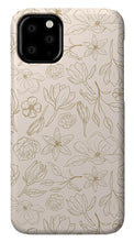 Load image into Gallery viewer, Gold Magnolia Pattern - Phone Case