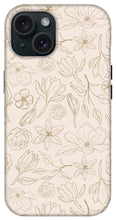 Load image into Gallery viewer, Gold Magnolia Pattern - Phone Case