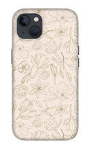 Load image into Gallery viewer, Gold Magnolia Pattern - Phone Case