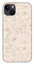 Load image into Gallery viewer, Gold Magnolia Pattern - Phone Case