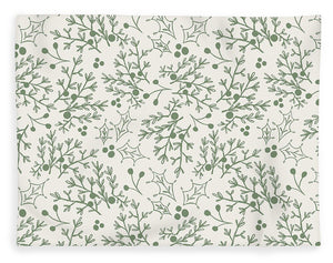 Green Christmas Branch - Blanket