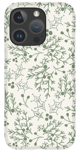 Green Christmas Branch - Phone Case