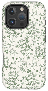 Green Christmas Branch - Phone Case