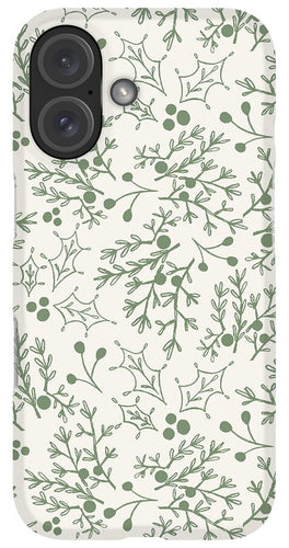 Green Christmas Branch - Phone Case