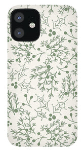 Green Christmas Branch - Phone Case